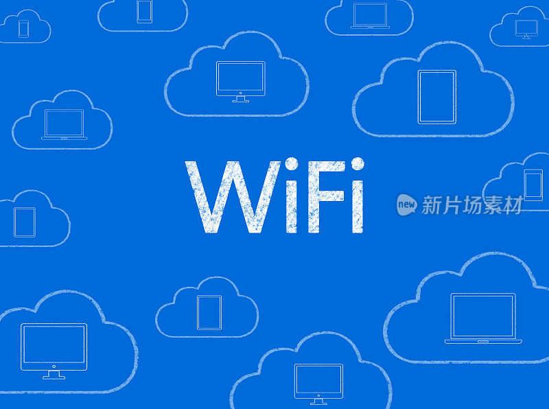 WiFi -商业黑板背景